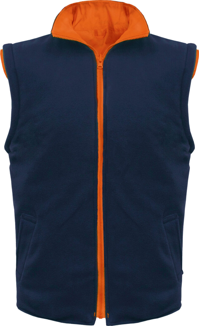 Warnschutz,Parka 5 in 1, leuchtorange-marine – Bild 2